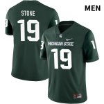 Men's Michigan State Spartans NCAA #19 Jack Stone Green NIL 2022 Authentic Nike Stitched College Football Jersey HO32E17XJ